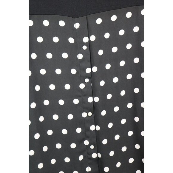 Rose & Olive 3/4 Sleeve Hi-Lo Tunic-Size 2X-Polka Dots - Picture 7 of 8